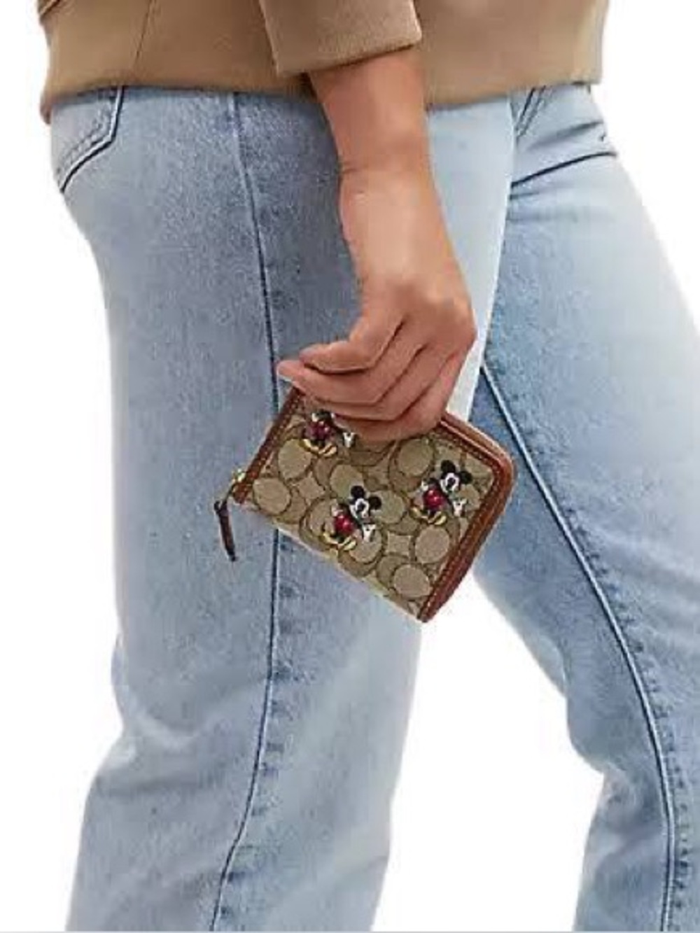 NEW COACH x Disney Parks 50th Anniversary Ltd Ed Mickey Mouse Zip Wallet RARE❗️